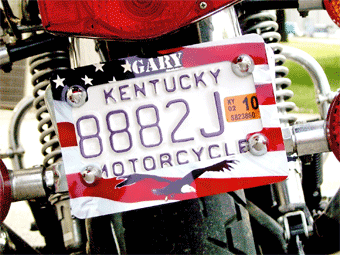 Motorcycle License Plate Frame