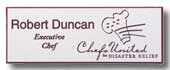 Engraved Name Tag silver/burgundy