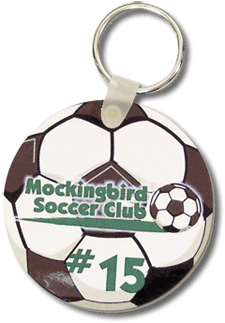 Soccer Ball Key Tag