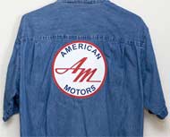 American Motors Logo on Denim Shirt